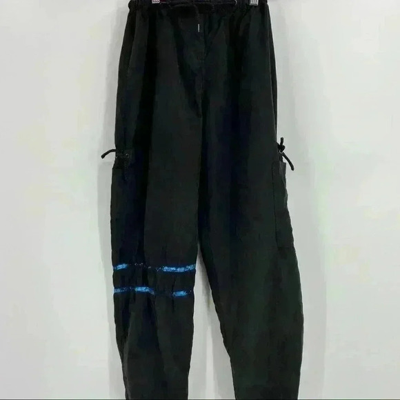 Revolution Women's Dancewear Black Peacock Pockets Pants Size LC - Picture 1 of 10